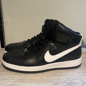 Nike AF1 black and white velcro strap size US 10 womens